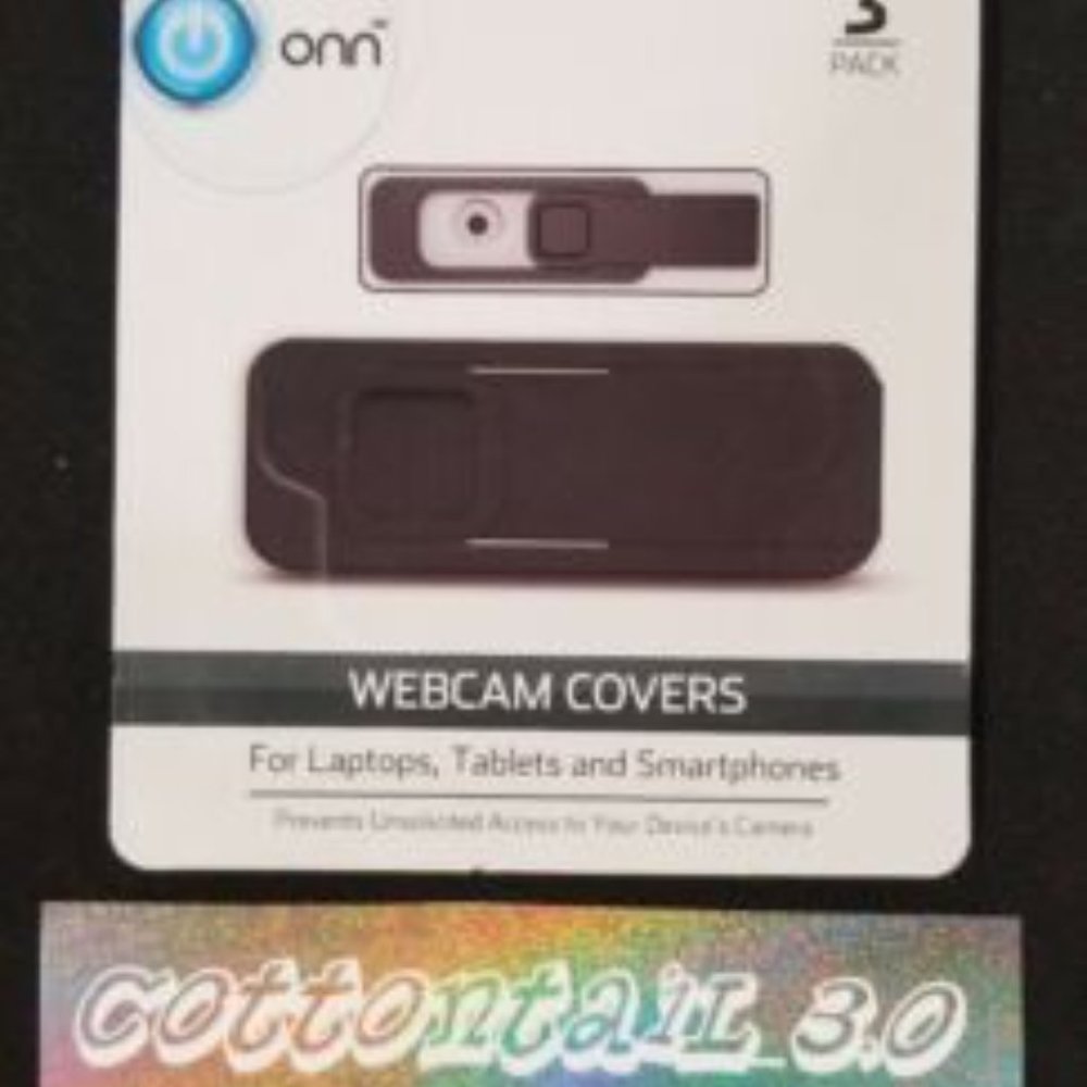 Onn Webcam Covers for Laptops & Tablets (Pack Contains 3) - Protect Privacy -NEW